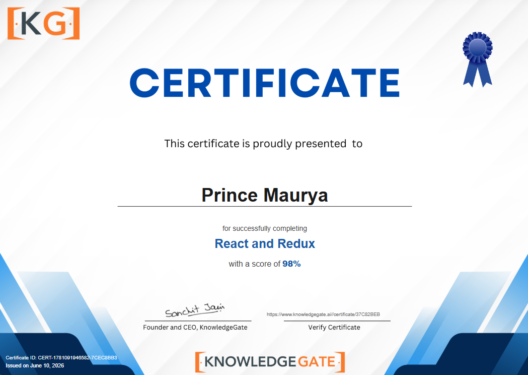 Certificate 1
